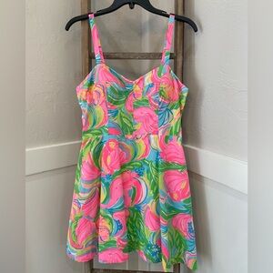 Lilly Pulitzer fit and flare dress, size 10